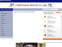 Tablet Screenshot of farnhamroadclub.co.uk